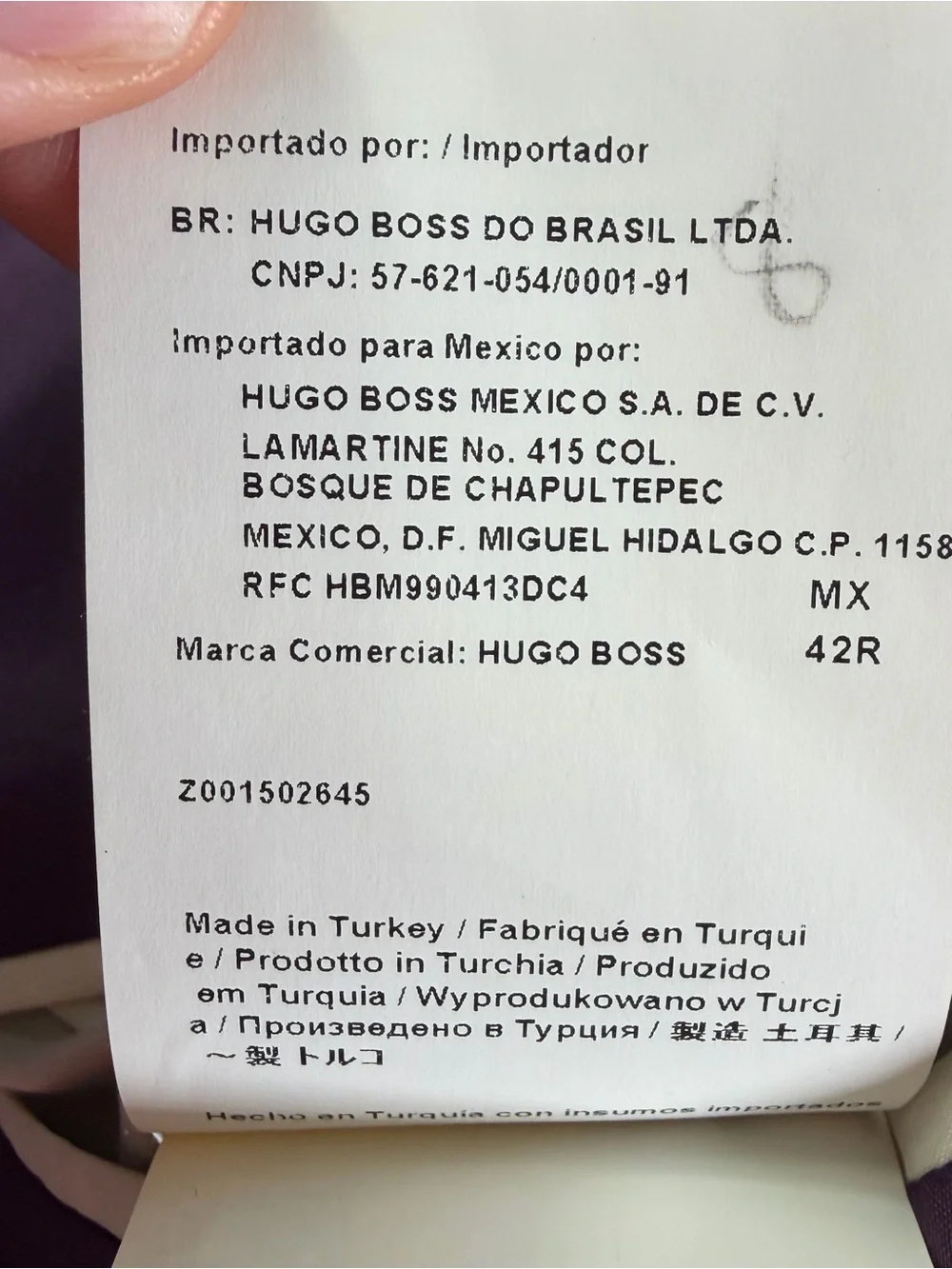 BOSS Hugo Boss The Clash Black Virgin Wool Blazer 42R